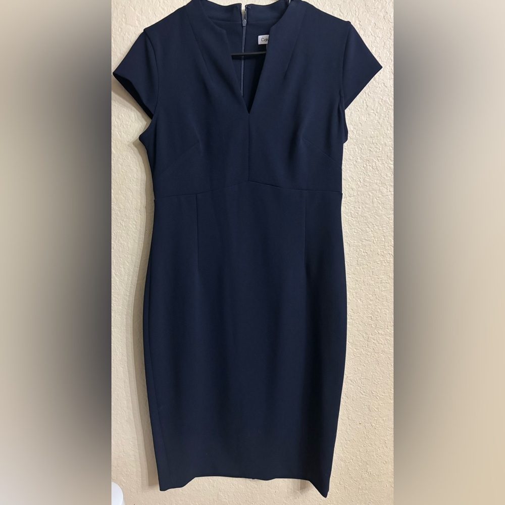 Navy Calvin Klein Dress Size 10